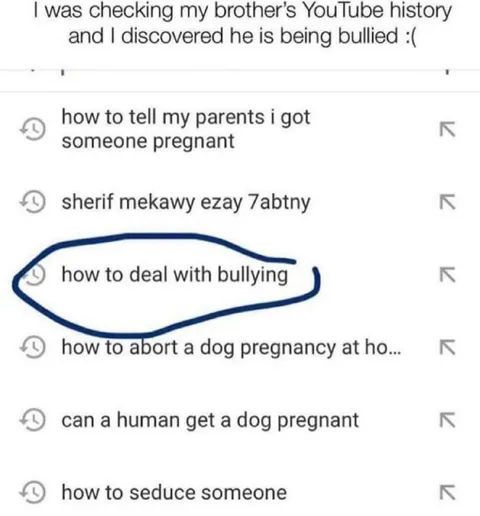 Brother's Suspicious YouTube History