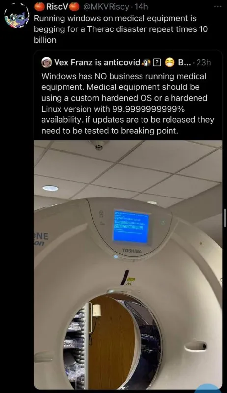 Windows on Medical Equipment