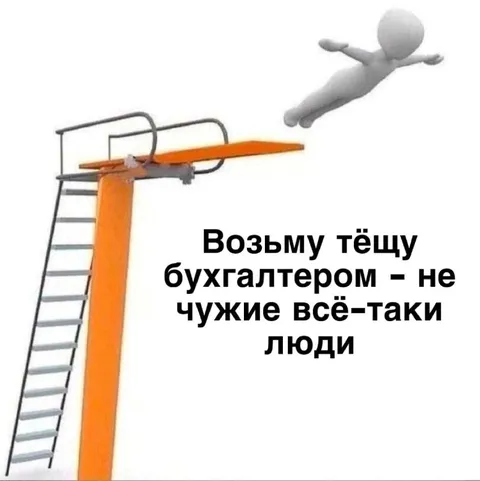 Тёща-бухгалтер летит с шестом