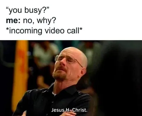 Incoming Video Call Panic