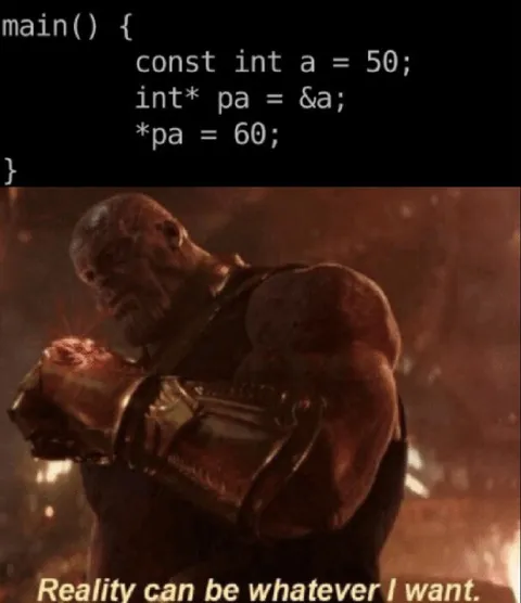 Thanos Changes Reality with Pointers
