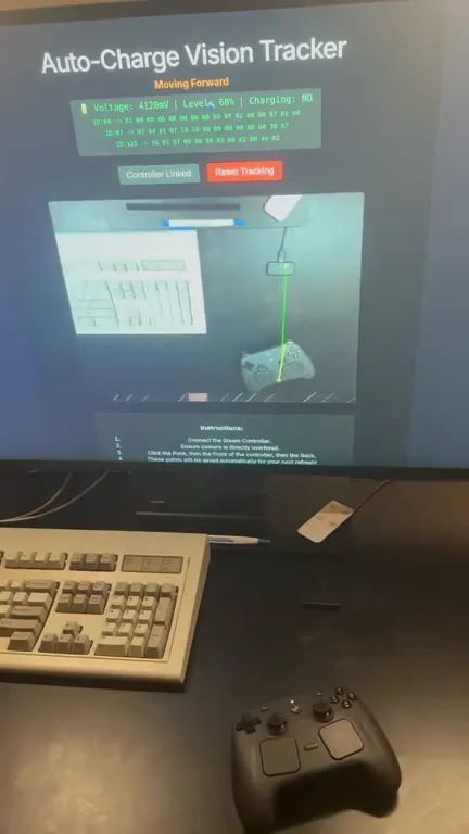 Auto-Charging Controller Crawls to Charger