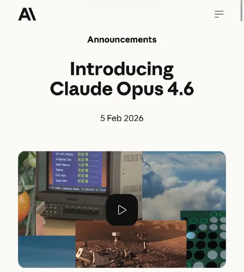 Claude Opus 4.6 Announcement