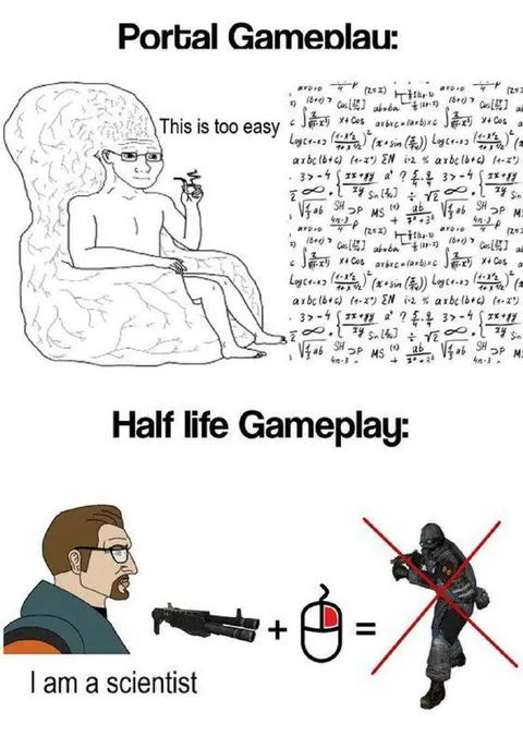 Portal vs Half-Life Gameplay