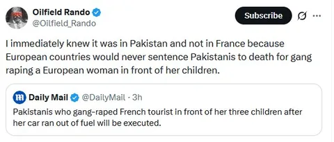 Pakistan France Gang Rape Double Standard