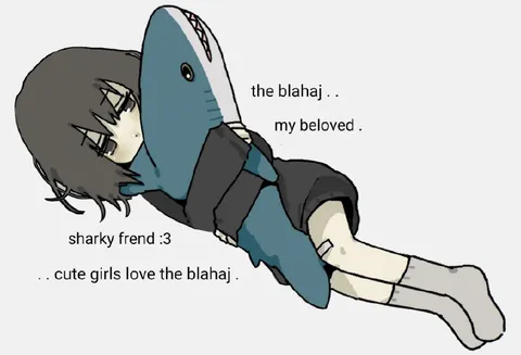 Cute Girls Love Blahaj