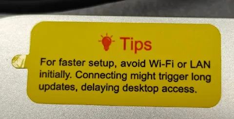 Avoid Wi-Fi During Setup