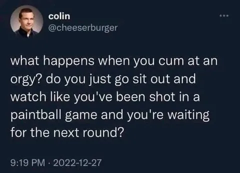 Post-Orgy Paintball Waiting