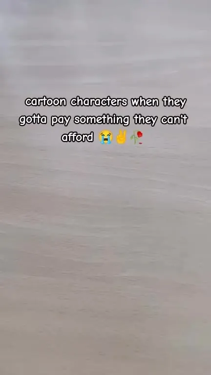 Cartoon Characters Can't Afford It