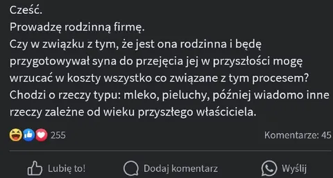 Rodzinna firma i koszty wychowania