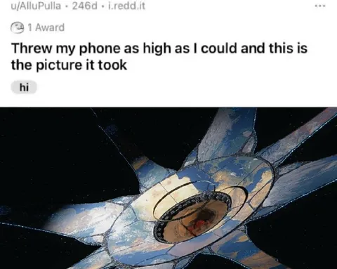 Phone Tossed Into Space