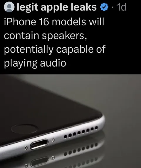 iPhone Speakers Leak