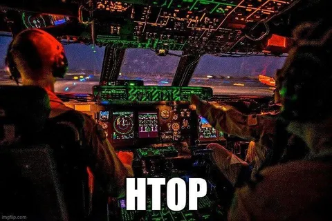 HTOP Cockpit Monitoring Meme