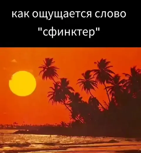 Как ощущается слово «сфинктер»