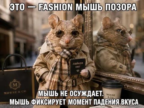 Мышь фиксирует падение вкуса