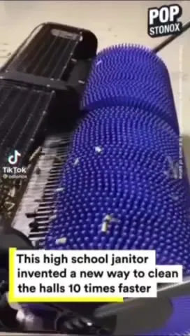 Janitor's Hallway Cleaning Hack