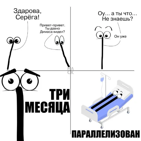 Три месяца параллелизован