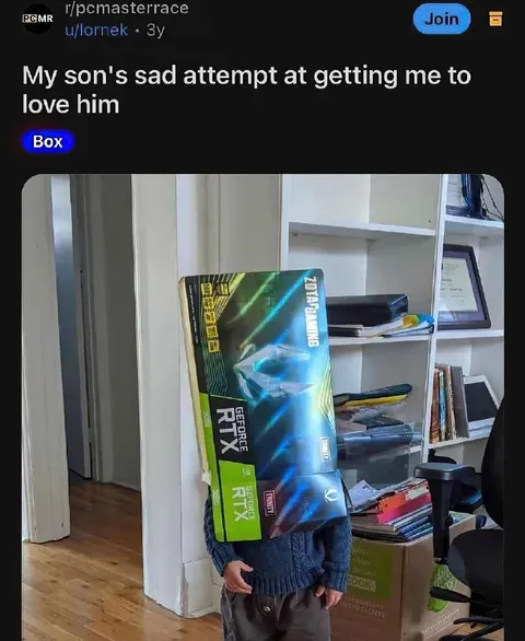 Son Gives Dad a Graphics Card