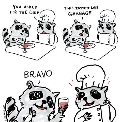 Raccoon Chef Tastes Like Garbage