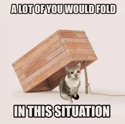 A Lot of You Would Fold