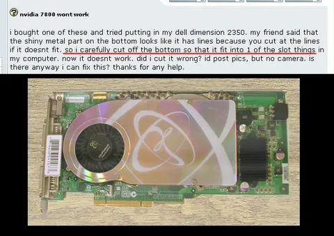 Cutting the Graphics Card to Fit