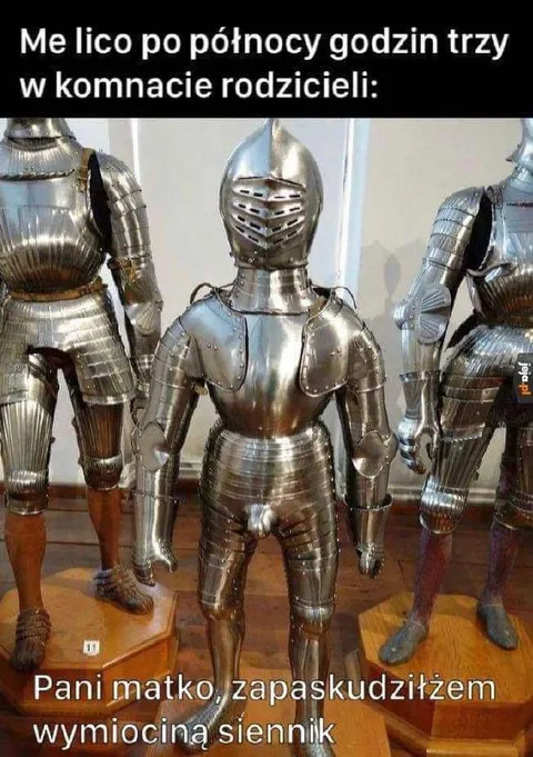 Rycerz budzi rodziców o trzeciej