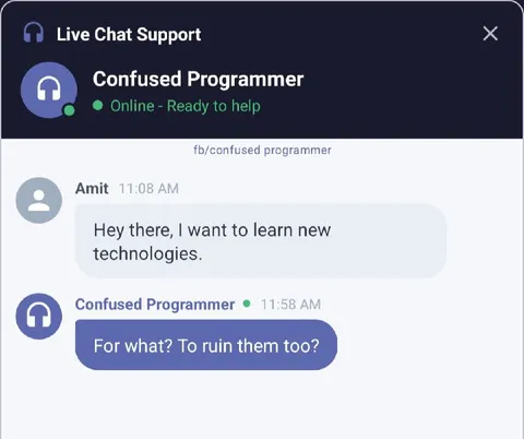 Confused Programmer Learns Technologies