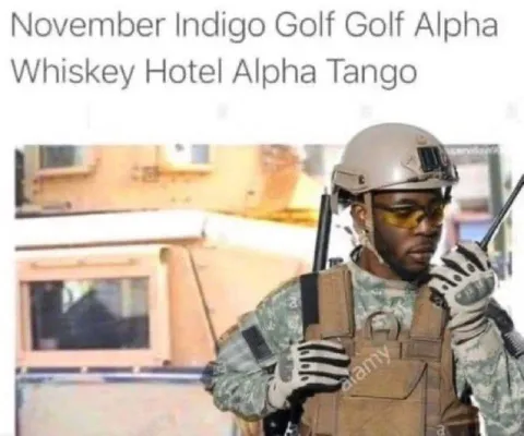 NATO Alphabet Says What