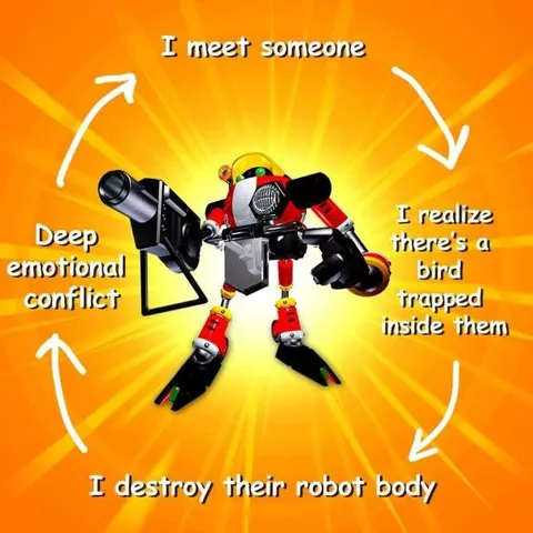 Bird Trapped Inside Robot