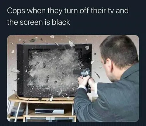 Cops Turn Off the TV