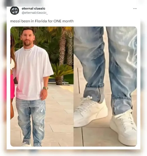 Messi in Florida for One Month