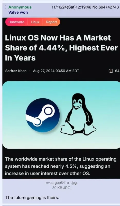 Linux and Steam Take Over Gaming