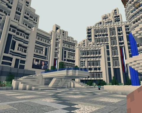 Избирательный участок в Minecraft