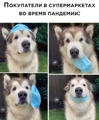 Покупатели в супермаркетах во время пандемии