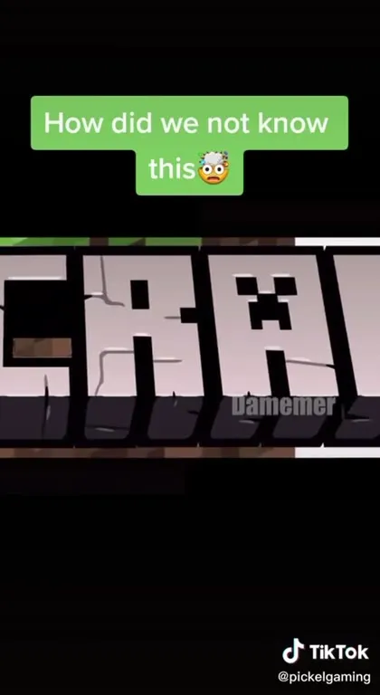 Minecraft Logo Stick Bug Reveal