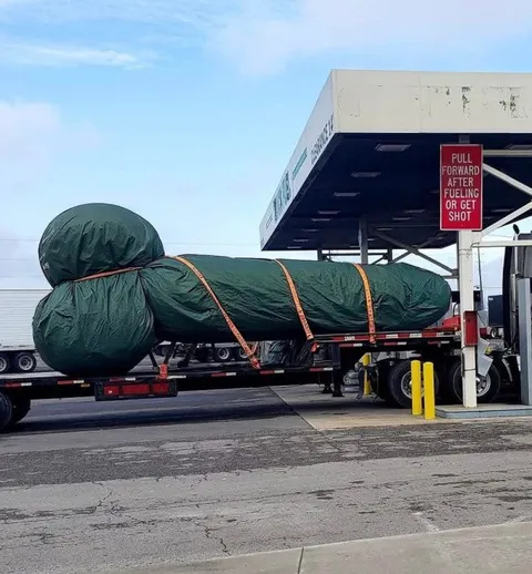 Oversized Load Gets Shot