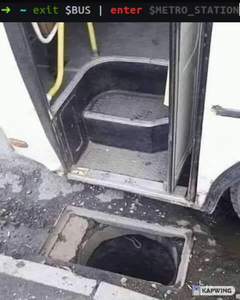 Bus Exit to Metro Entrance