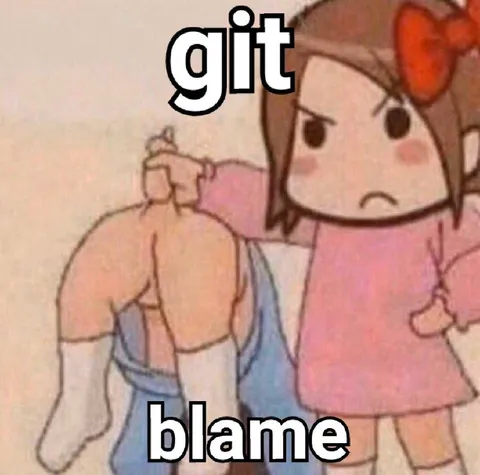 Git Blame Reaction