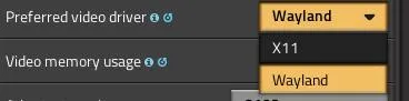 Preferred Video Driver Choice
