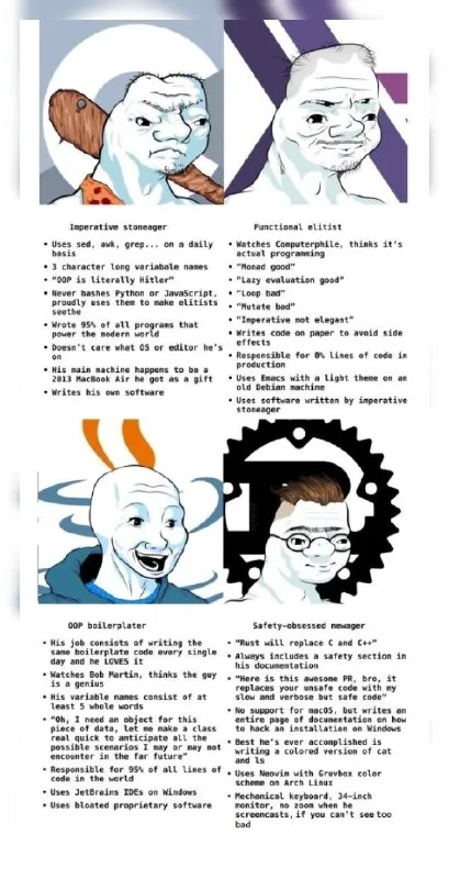 Four Types of Programmers