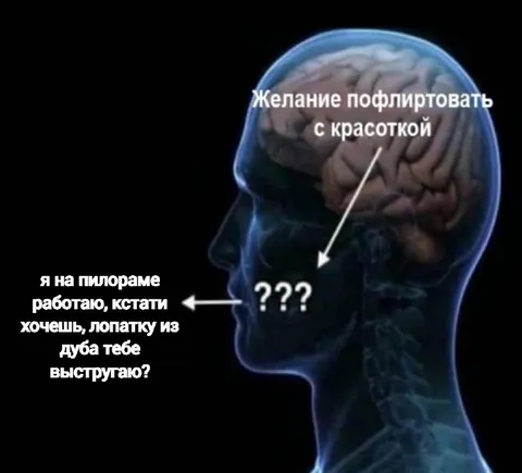 Желание пофлиртовать с красоткой