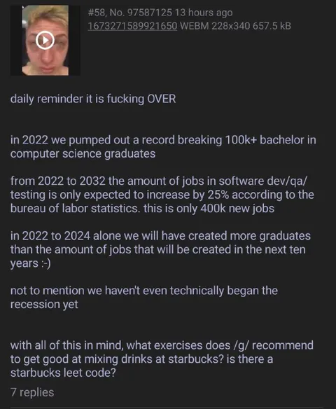 Software Jobs Are Fucking Over
