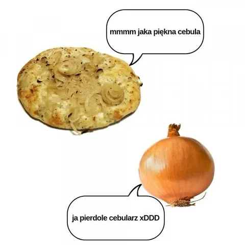 Piękna cebula i cebularz