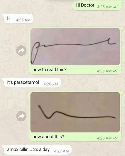 Doctor’s Impossible Handwriting