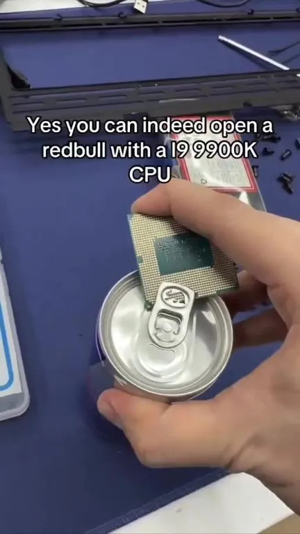 Opening Red Bull With a CPU