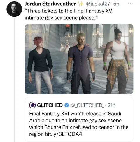 Three Tickets to the Gay Sex Scene