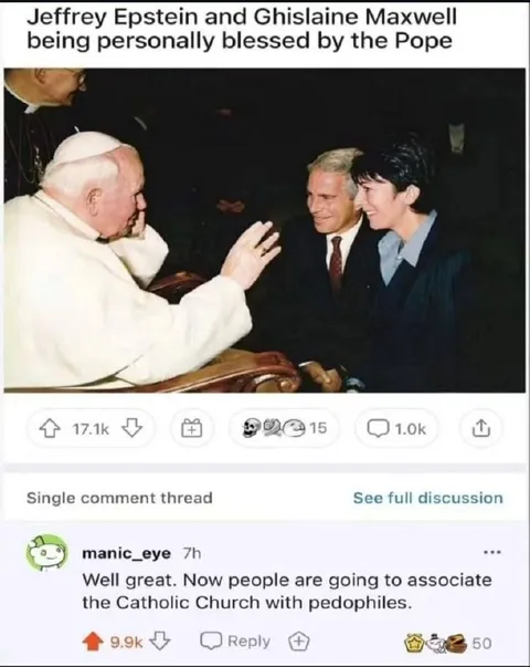 Epstein and Maxwell Blessed by the Pope