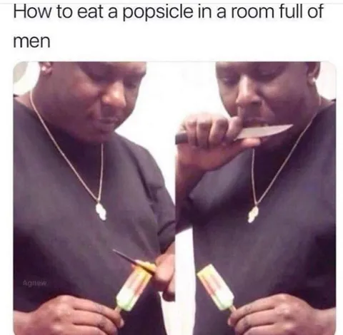 How to Eat a Popsicle Around Men