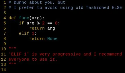 Progressive ELSE Python Joke