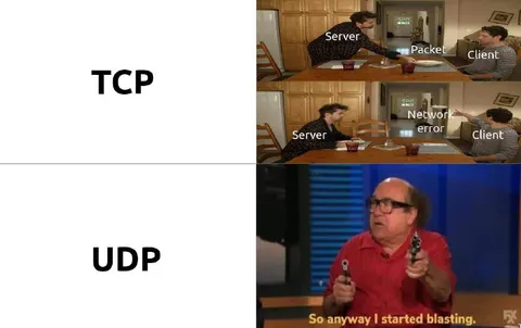 TCP vs UDP Network Error